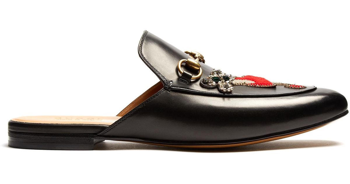 gucci mens backless loafers